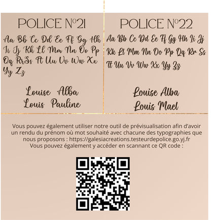 Prénom en bois décoration chambre bébé livraison gratuite