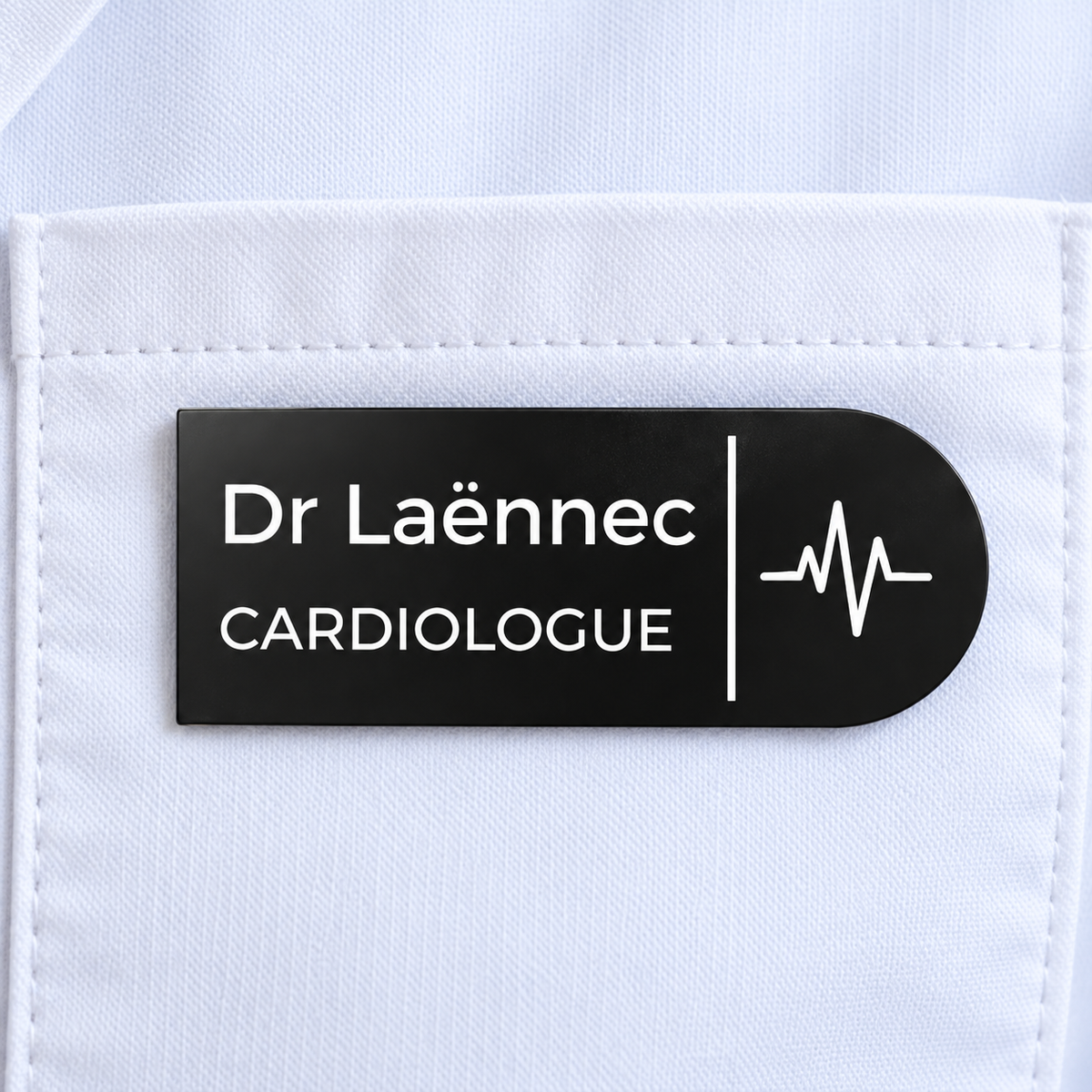 Badge prénom sage-femme personnalisé
